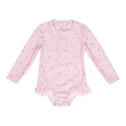 Little Dutch - Swimsuit z rękawami 98-104 Little pink flowers Vintage pink