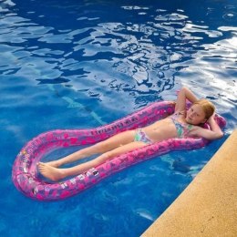 Swim Essentials - Materac do pływania z siateczką Leopard Neon