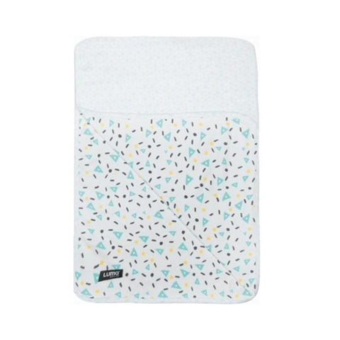 Luma Babycare - Kocyk 75 x 100 cm Baby multi Shapes Mint