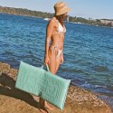 Sunnylife - Bawełniany leżak plażowy z tkaniny frotte De playa Esmeralda