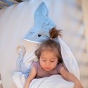 Hi Little One - Ręcznik z kapturem 100 x 100 Sleepy bunny Navy