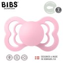 BIBS - Smoczek uspokajający M (6-18 m) Supreme Baby pink
