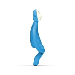 Matchstick Monkey - Gryzak masujący ze szczoteczką BioCote® Azure blue