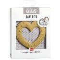 BIBS - Baby Gryzak Bitie Heart Mustard