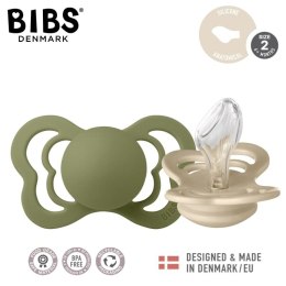 BIBS - Smoczek anatomiczny 2 szt. M (6-18 m) Couture Vanilla-Olive