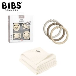 BIBS - Zestaw prezentowy New born bundle Ivory