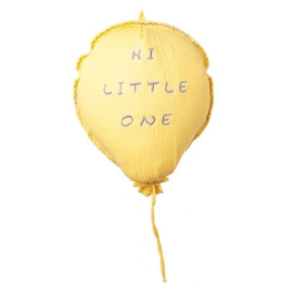 Hi Little One - Poduszka dekoracyjna z organicznego muślinu Baloon Pineapple