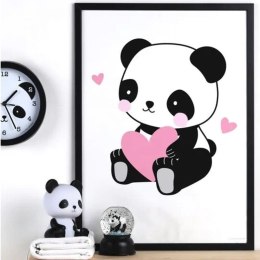 A Little Lovely Company - Plakat 50 x 70 cm Panda in Love