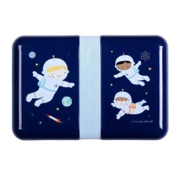 A Little Lovely Company - Lunchbox śniadaniówka z naklejkami Astronauta