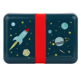 A Little Lovely Company - Lunchbox śniadaniówka z naklejkami Kosmos