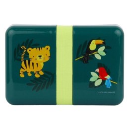 A Little Lovely Company - Lunchbox śniadaniówka z naklejkami Tygrysek