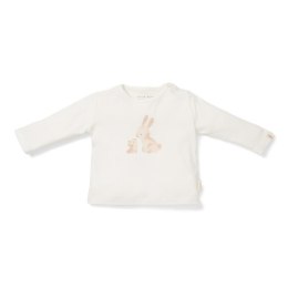 Little Dutch - Koszulka z długim rękawem 74 cm Bunny White
