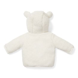 Little Dutch - Zapinana bluza z kapturem Teddy 74 cm Bunny Off-White