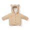 Little Dutch - Zapinana bluza z kapturem Teddy 80 cm Bunny Sand