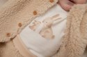 Little Dutch - Zapinana bluza z kapturem Teddy 80 cm Bunny Sand