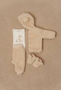 Little Dutch - Zapinana bluza z kapturem Teddy 98 cm Bunny Sand