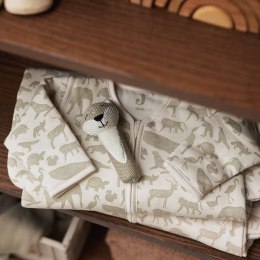 Jollein - Śpiworek niemowlęcy całoroczny z odpinanymi rękawami 70 cm Animals Nougat