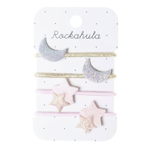 Rockahula Kids - Gumki do włosów 4 szt. Moon & stars