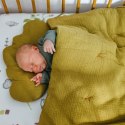 Hi Little One - Rożek z poduszką z bawełny organicznej Quilt Baby horn Grey