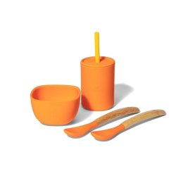 Avanchy - Silikonowy zestaw obiadowy dla dziecka La petite Orange