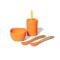 Avanchy - Silikonowy zestaw obiadowy dla dziecka La petite Orange
