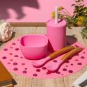 Avanchy - Silikonowy zestaw obiadowy dla dziecka La petite Pink