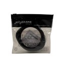 Jellystone Designs - Bransoletka silikonowa Organic bangle Smokey black