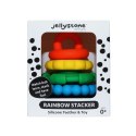 Jellystone Designs - Silikonowy gryzak Mała wieża Bright rainbow