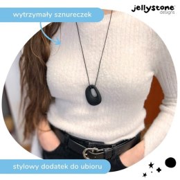 Jellystone Designs - Wisiorek silikonowy Gryzak Kamyk Smokey black