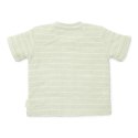 Little Dutch - T-shirt z krótkim rękawem 86 cm Frotte Little farm-Stripes Green