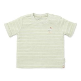 Little Dutch - T-shirt z krótkim rękawem 92 cm Frotte Little farm-Stripes Green