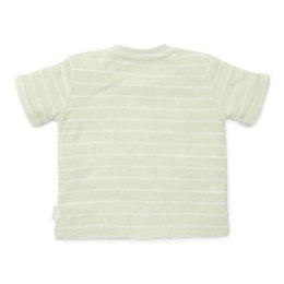 Little Dutch - T-shirt z krótkim rękawem 98 cm Frotte Little farm-Stripes Green