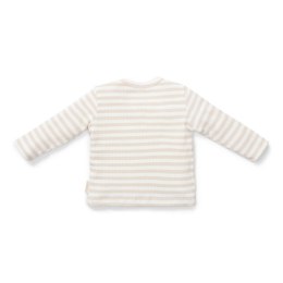 Little Dutch - T-shirt z długim rękawem 62 cm Stripe Sand-White