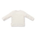 Little Dutch - T-shirt z długim rękawem 74 cm Stripe Sand-White