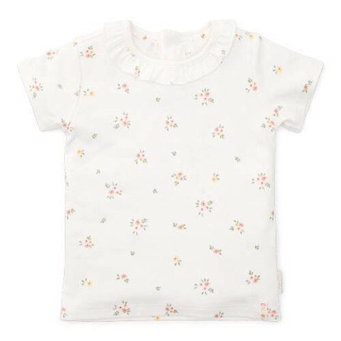 Little Dutch - T-shirt z krótkim rękawem 74 cm Meadows White
