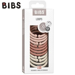 BIBS - Ogniwa Zestaw 12 szt. Loops Blush-Woodchuck-Ivory