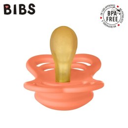BIBS - Smoczek uspokajający S (0-6 m) Supreme Papaya