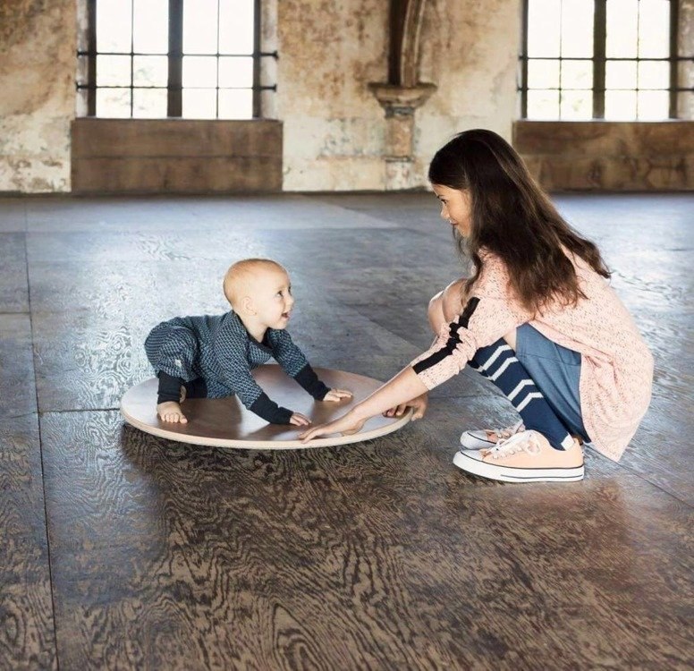 Wobbel - Deska do balansowania 360 z filcem Baby mouse