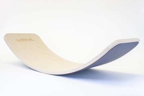 Wobbel - Deska do balansowania Original bielona z filcem Mouse