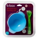 B.Box - Silikonowa miseczka z przyssawką i łyżeczką Ocean breeze