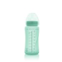 Everyday Baby - Szklana butelka ze smoczkiem M 240 ml Mint green