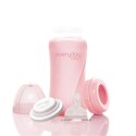 Everyday Baby - Szklana butelka ze smoczkiem M 240 ml Rose pink