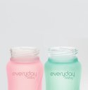 Everyday Baby - Szklana butelka ze smoczkiem M 240 ml Rose pink