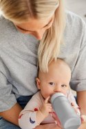 Everyday Baby - Szklana butelka ze smoczkiem M 240 ml Quiet grey