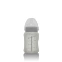 Everyday Baby - Szklana butelka ze smoczkiem S 150 ml Quiet grey