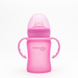 Everyday Baby - Zestaw Ustnik niekapek i rączki do butelki Cerise pink