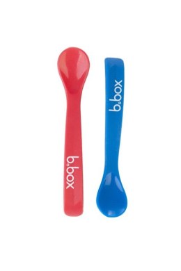 B.Box - Silikonowe łyżeczki 2 szt. Red-Blue