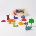 Grimm's - Zestaw figurek do liczenia i opowiadania Zwierzątka 3lata+ Kolorowe