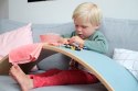 Wobbel - Deska do balansowania Starter transparent z filcem Baby mouse