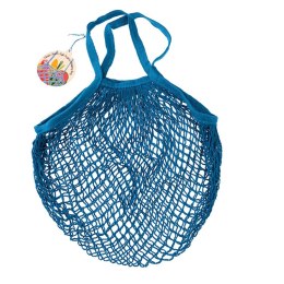 Rex London - Siatkowa torba na zakupy Niebieska